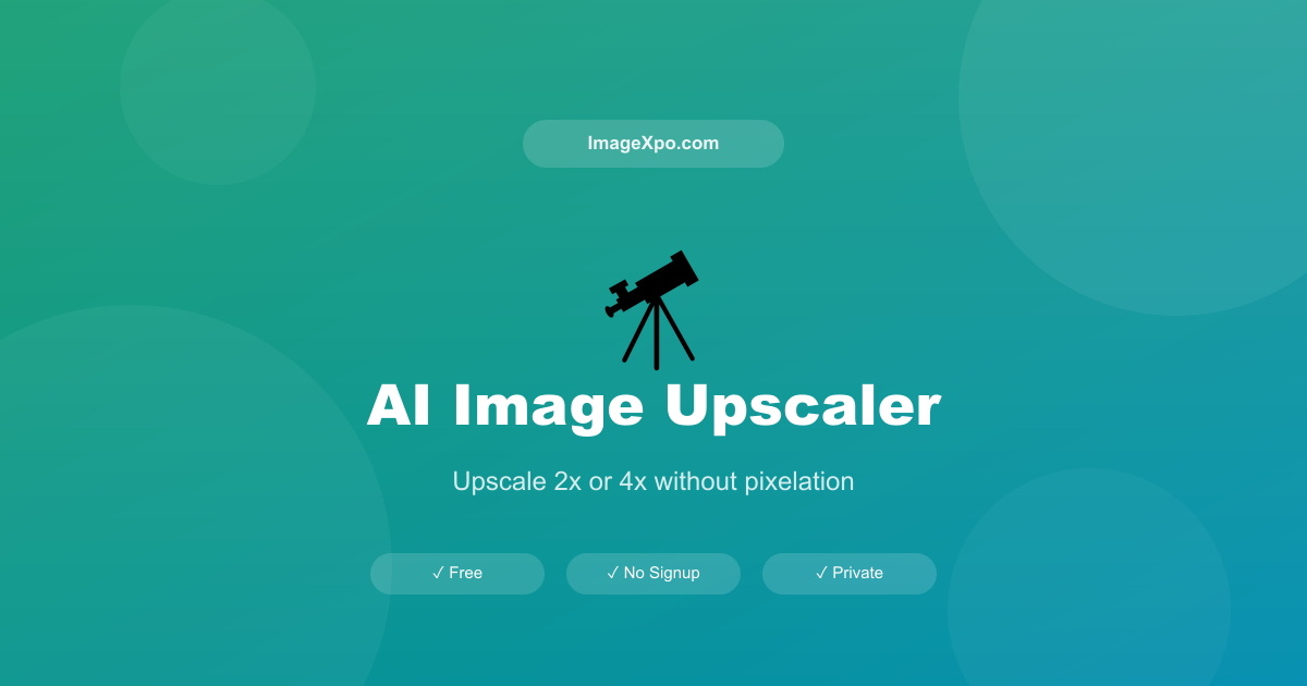 AI Image Upscaler Free — Upscale Photo 2x or 4x Online — Free Online Tool
