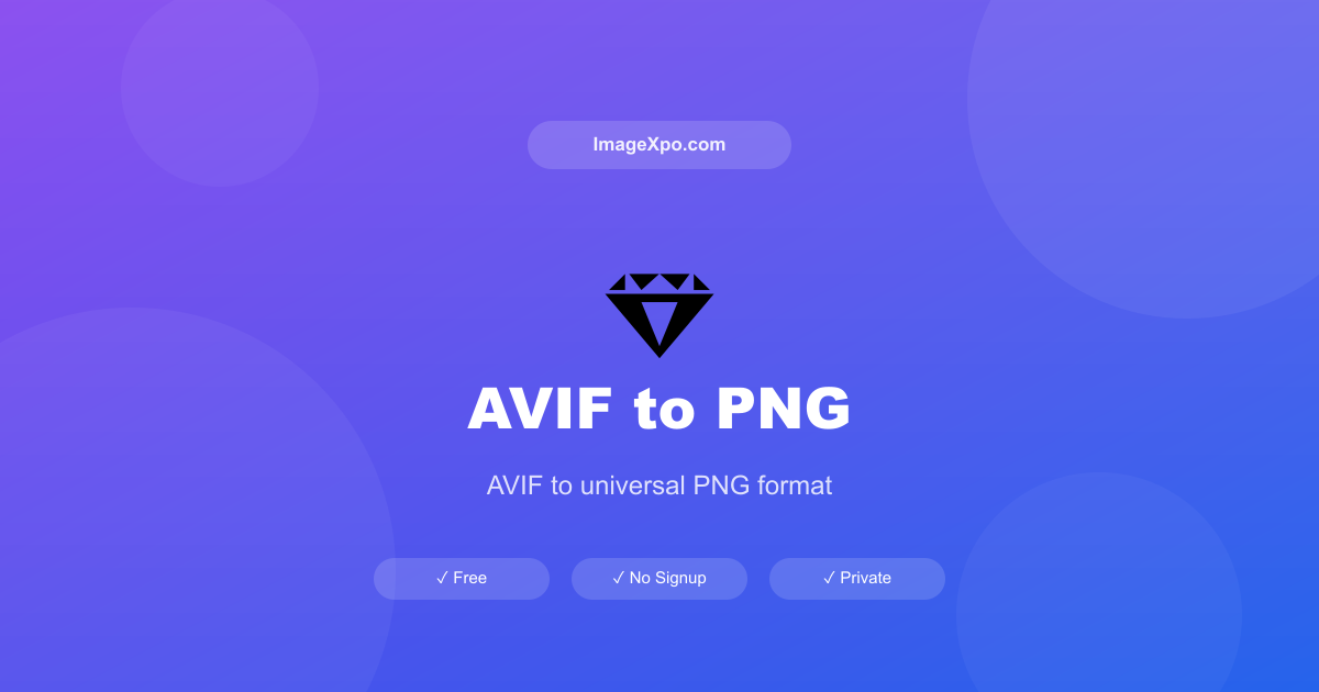 Convertitore AVIF in PNG Online -- Estrazione Alta Qualità — Free Online Tool