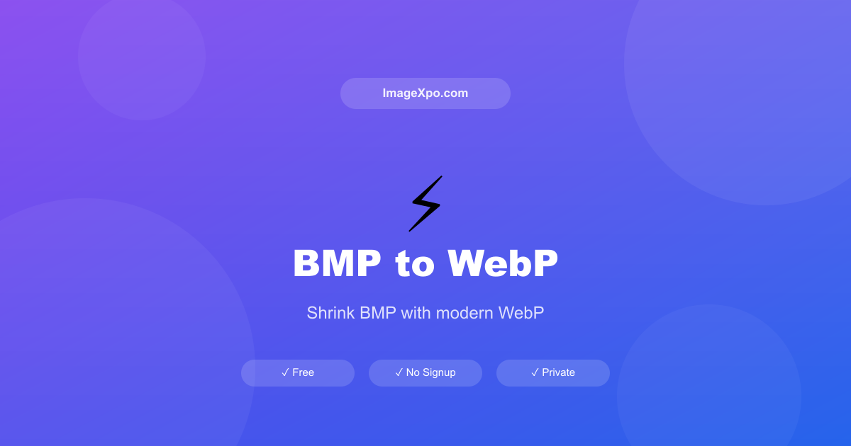 Convertitore BMP in WebP Online -- Massima Efficienza Web — Free Online Tool