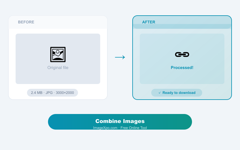 Combine Images Side by Side Online Free — Merge Photos Instantly result example