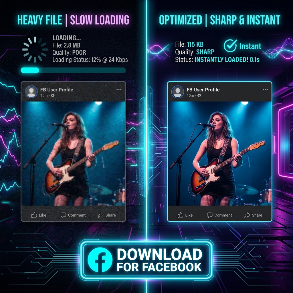 Compress Image for Facebook Free - Fast HD Uploads & Coverage result example