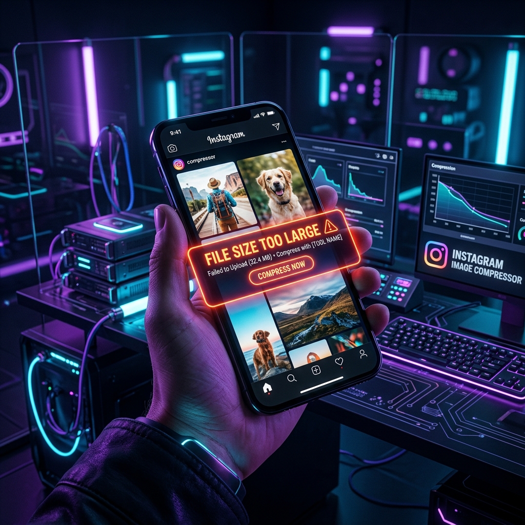 Bild für Instagram kostenlos komprimieren - Scharfe Fotos ohne Pixelbildung — Free Online Tool
