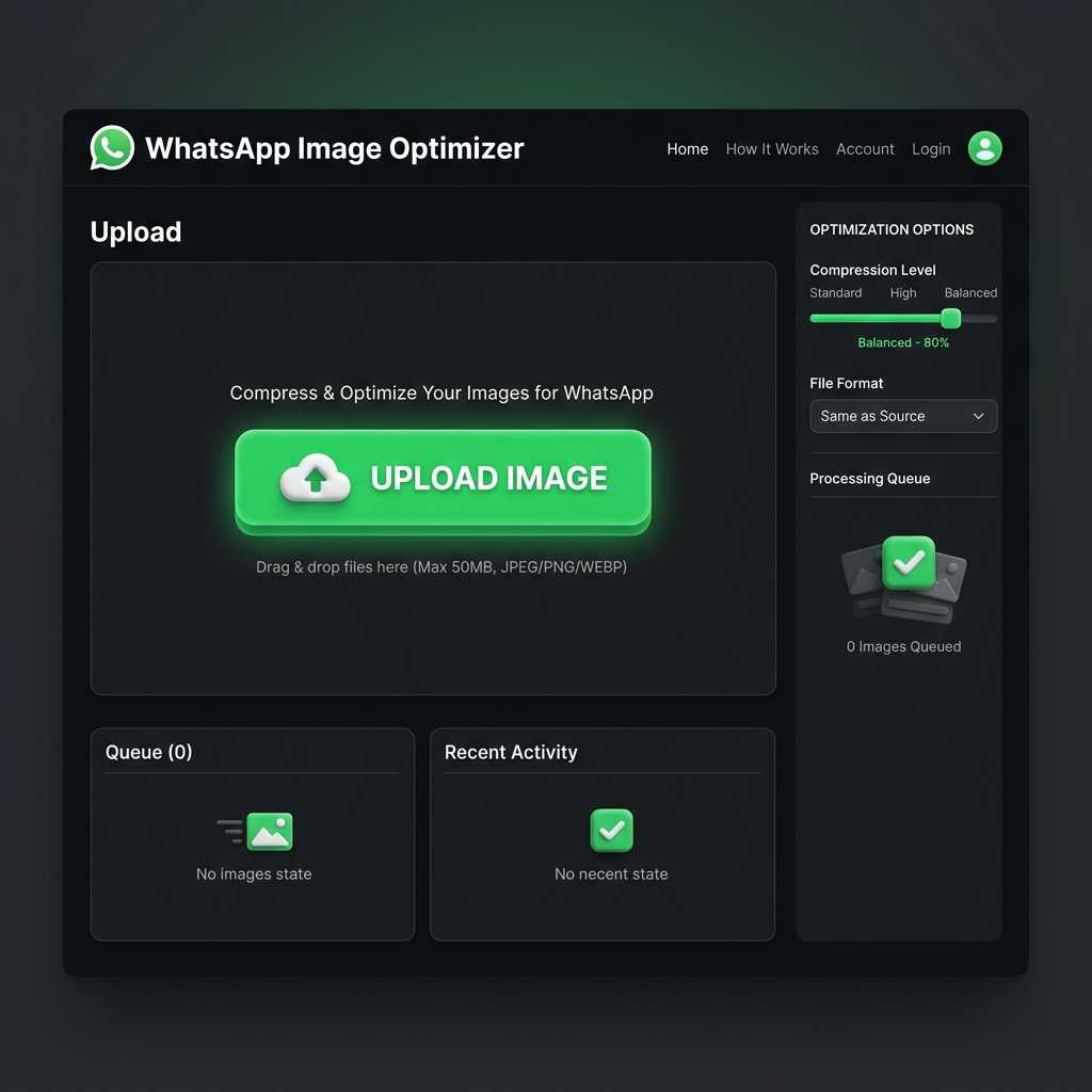 Compress Image for WhatsApp Free - Fix "File Too Large" — Free Online Tool