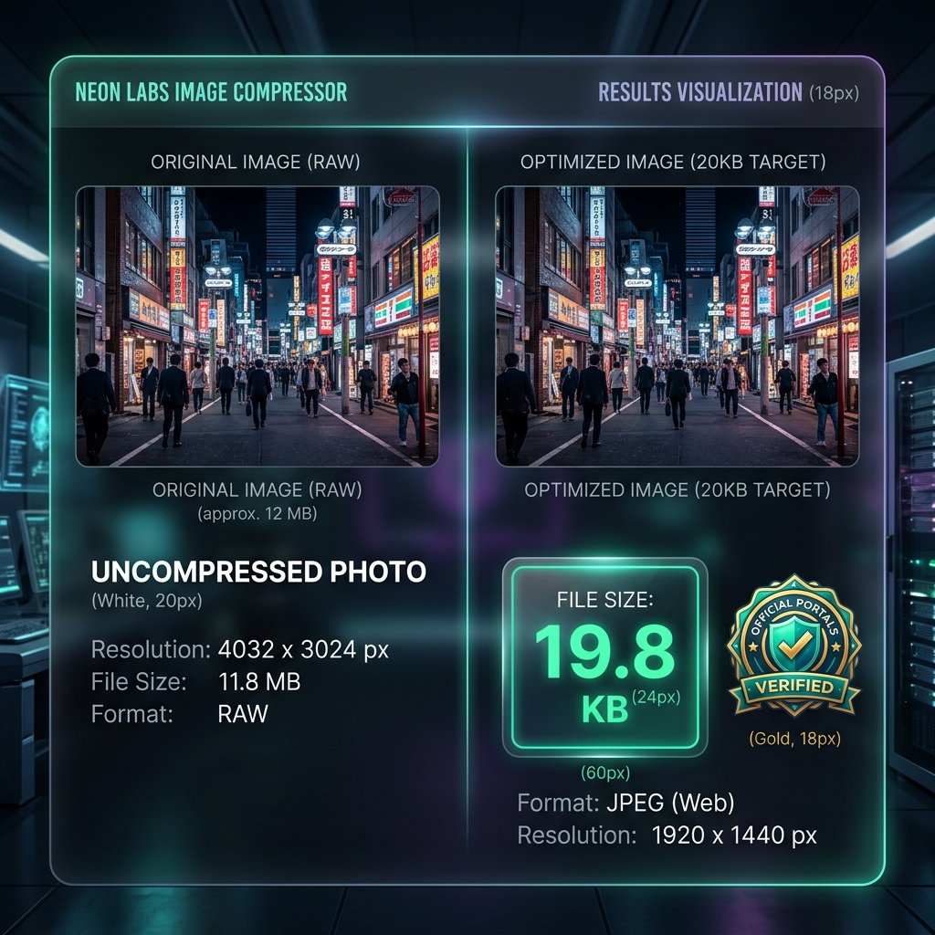 Comprimir imagen a 20KB online gratis - Perfecto para formularios y pasaporte result example