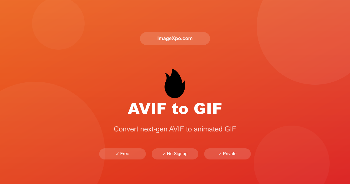 AVIF to GIF Converter Free Online — 100% Free Online — Free Online Tool