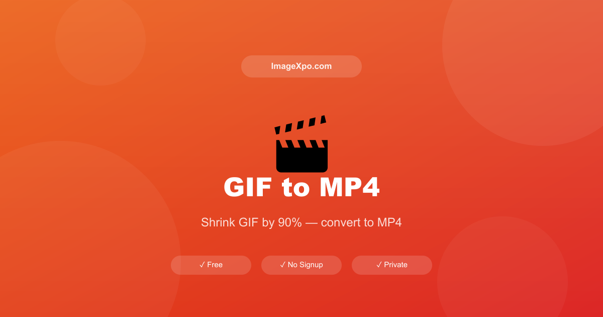 Convert GIF to MP4 — High-Quality GIF to Video Converter — Free Online Tool
