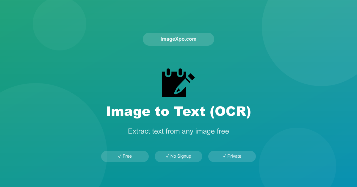 Image to Text Converter — Convert Image to Text Online Free — Free Online Tool