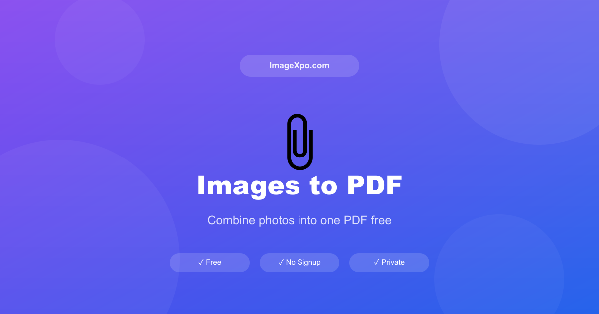 Convert Images to PDF Online Free — JPG PNG to PDF Instantly — Free Online Tool
