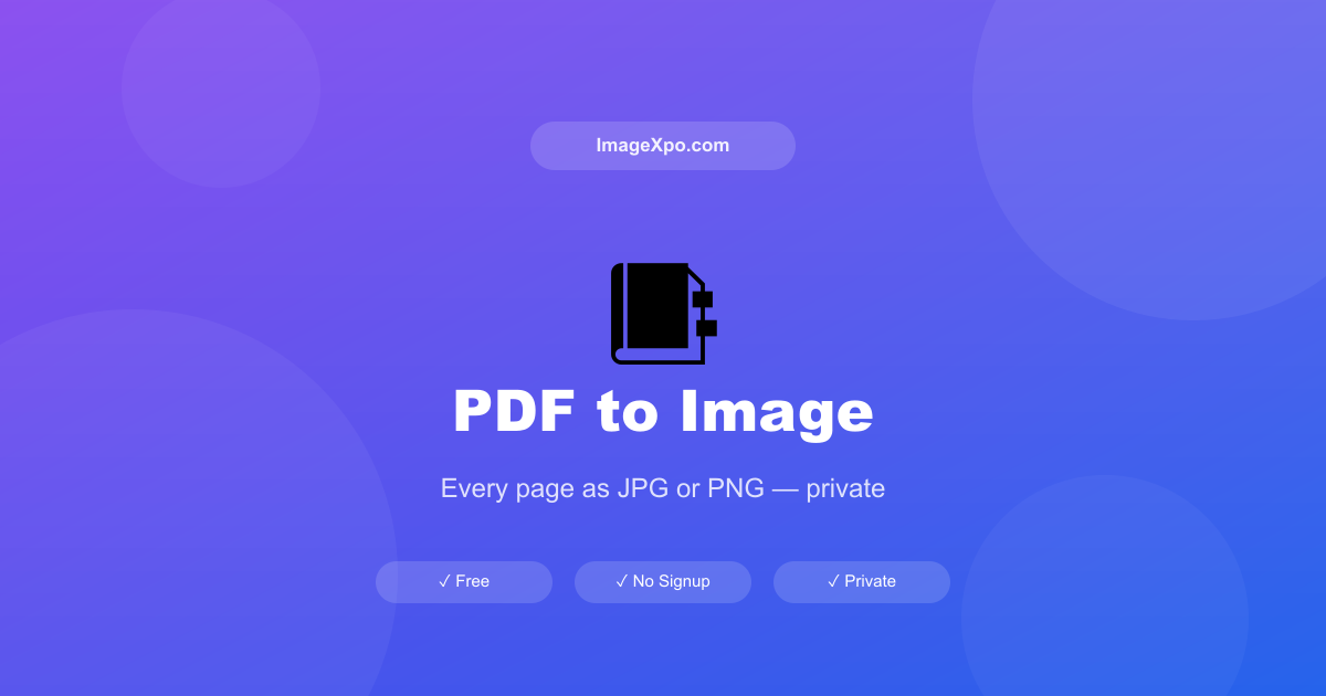 Convert PDF to Image Online Free — PDF to JPG or PNG Instantly — Free Online Tool