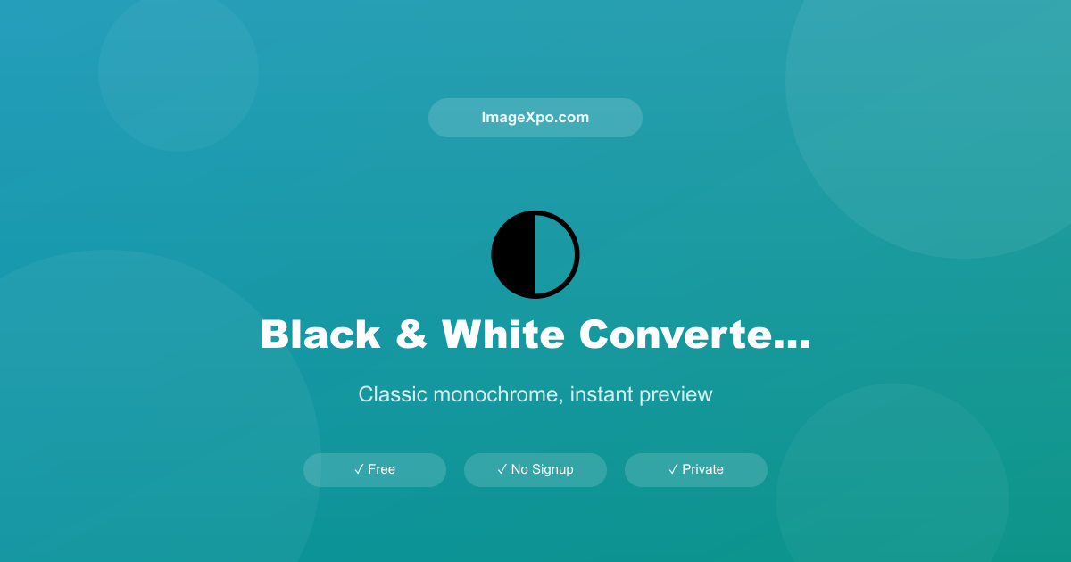 Convert Photo to Black and White Free Online — Instant Grayscale — Free Online Tool