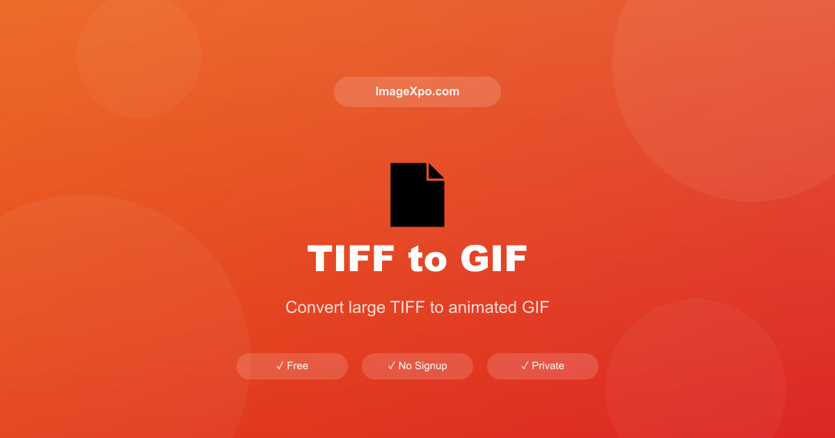 TIFF to GIF Converter Free Online — 100% Free Online — Free Online Tool