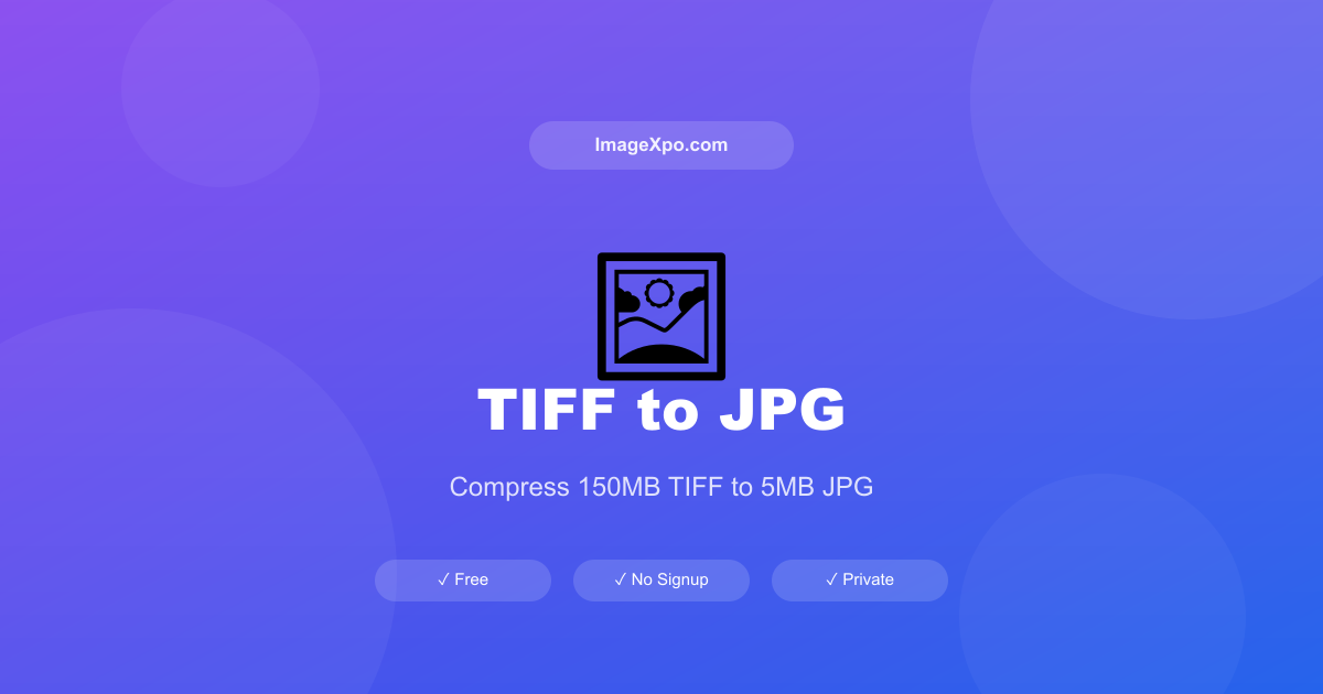 TIFF to JPG Converter Free Online — Compress Large TIFF Files — Free Online Tool