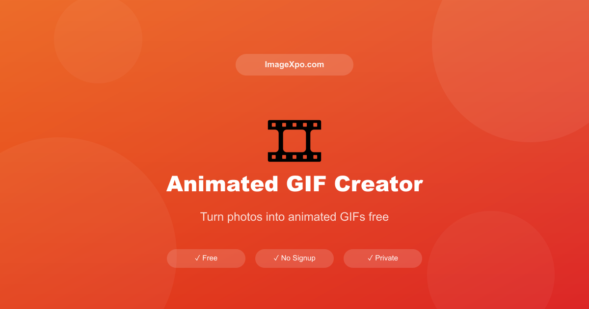 Create Animated GIF from Images Free Online — Instant, No Signup — Free Online Tool