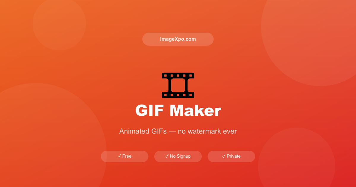 GIF Maker Free Online — Create Animated GIF No Watermark — Free Online Tool