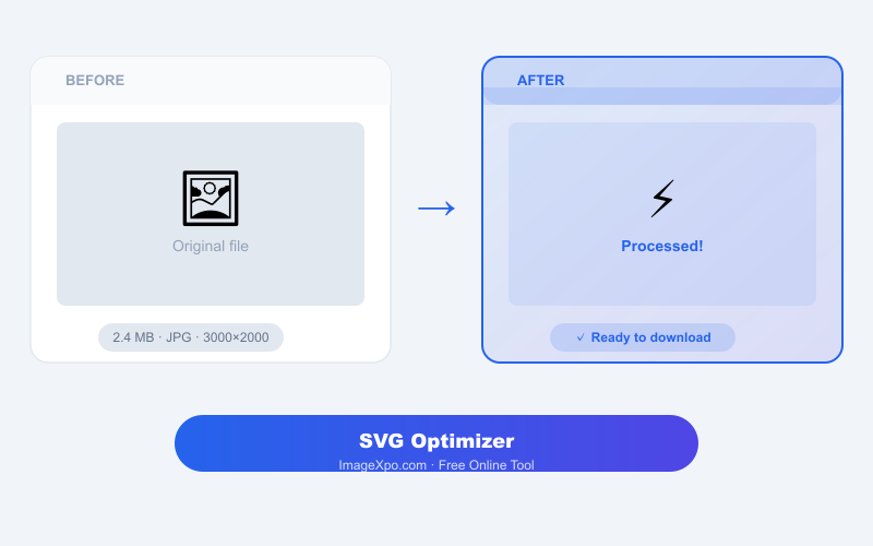 SVG Optimizer Free Online - Minify & Clean SVG Files result example