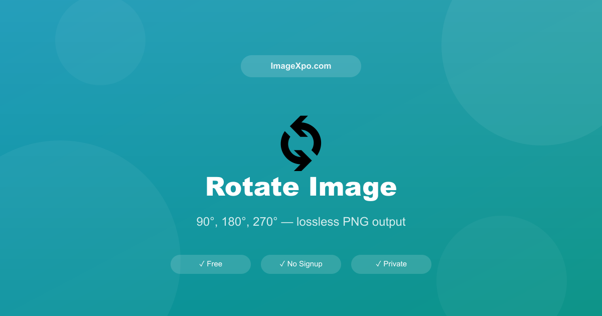 Rotate Image Online Free — 90, 180, 270 Degrees Instantly — Free Online Tool