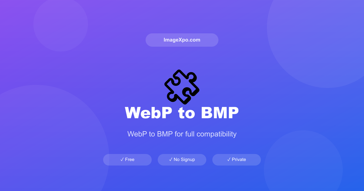 Convertitore WebP in BMP Online -- Ponte Tecnologico — Free Online Tool